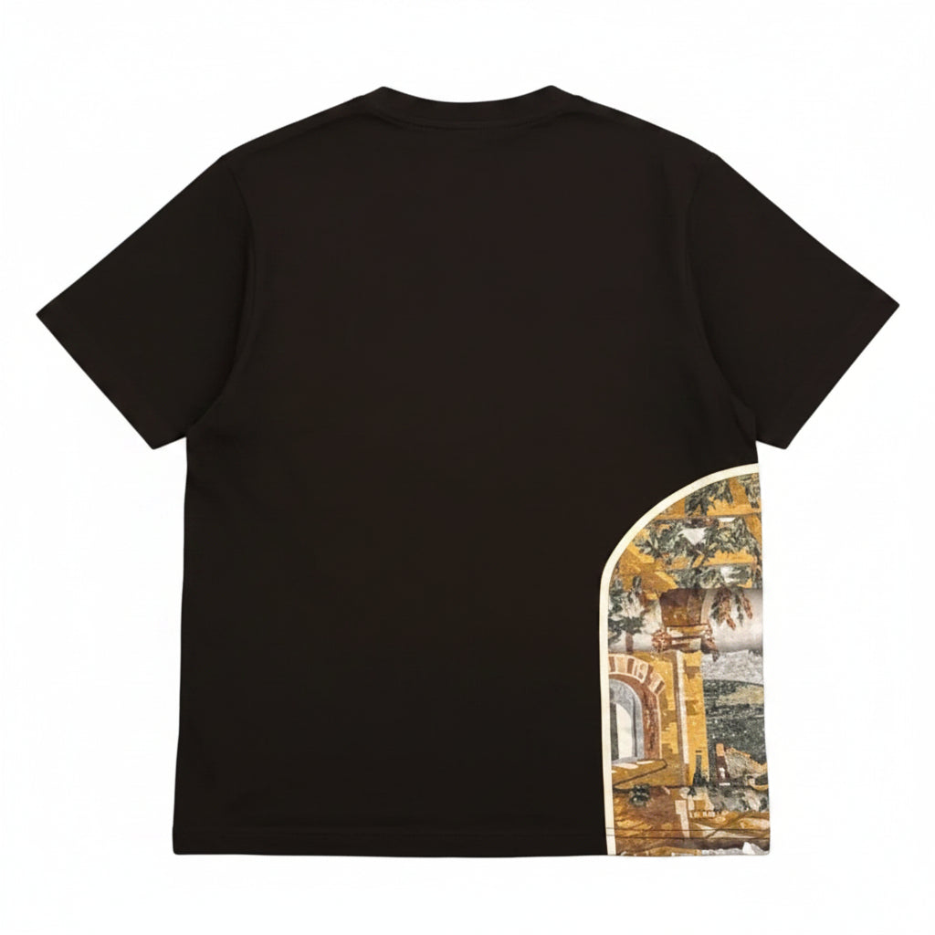 BeNaam Black Graphic T-Shirt
